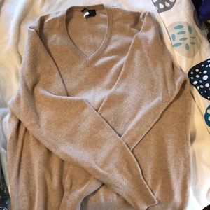 Lands End 100% Cashmere V Neck